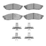 R1 Concepts 80-83 Honda Civic Hatchback Front Ceramic Brake Pads and Hardware Kit