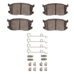 R1 Concepts 85-89 Isuzu I-Mark Front Ceramic Brake Pads and Hardware Kit