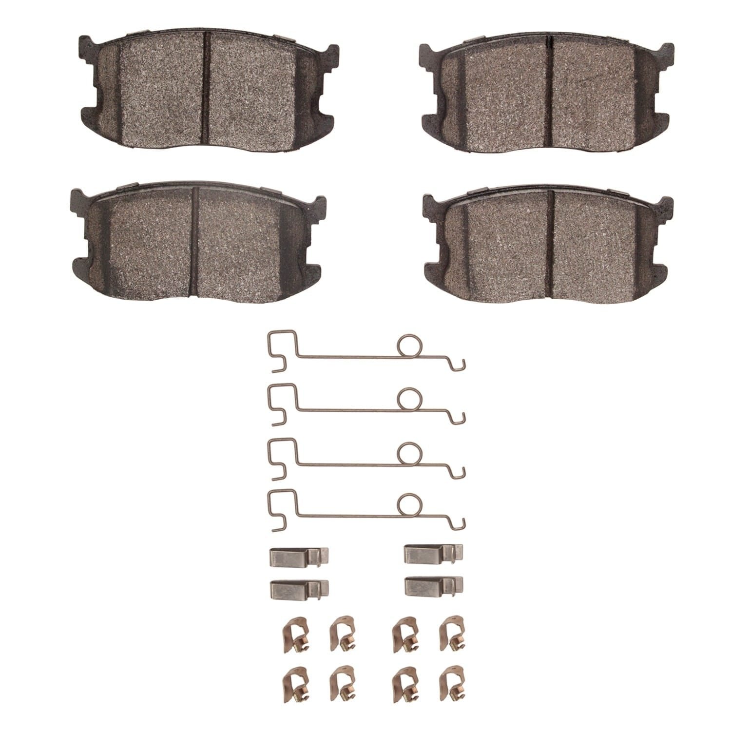 DF_2310029701_Fro.jpg R1 Concepts 85-89 Isuzu I-Mark Front Ceramic Brake Pads and Hardware Kit - Image 1
