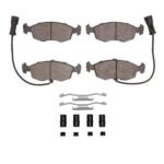 R1 Concepts 85-89 Merkur Xr4Ti Front Ceramic Brake Pads and Hardware Kit