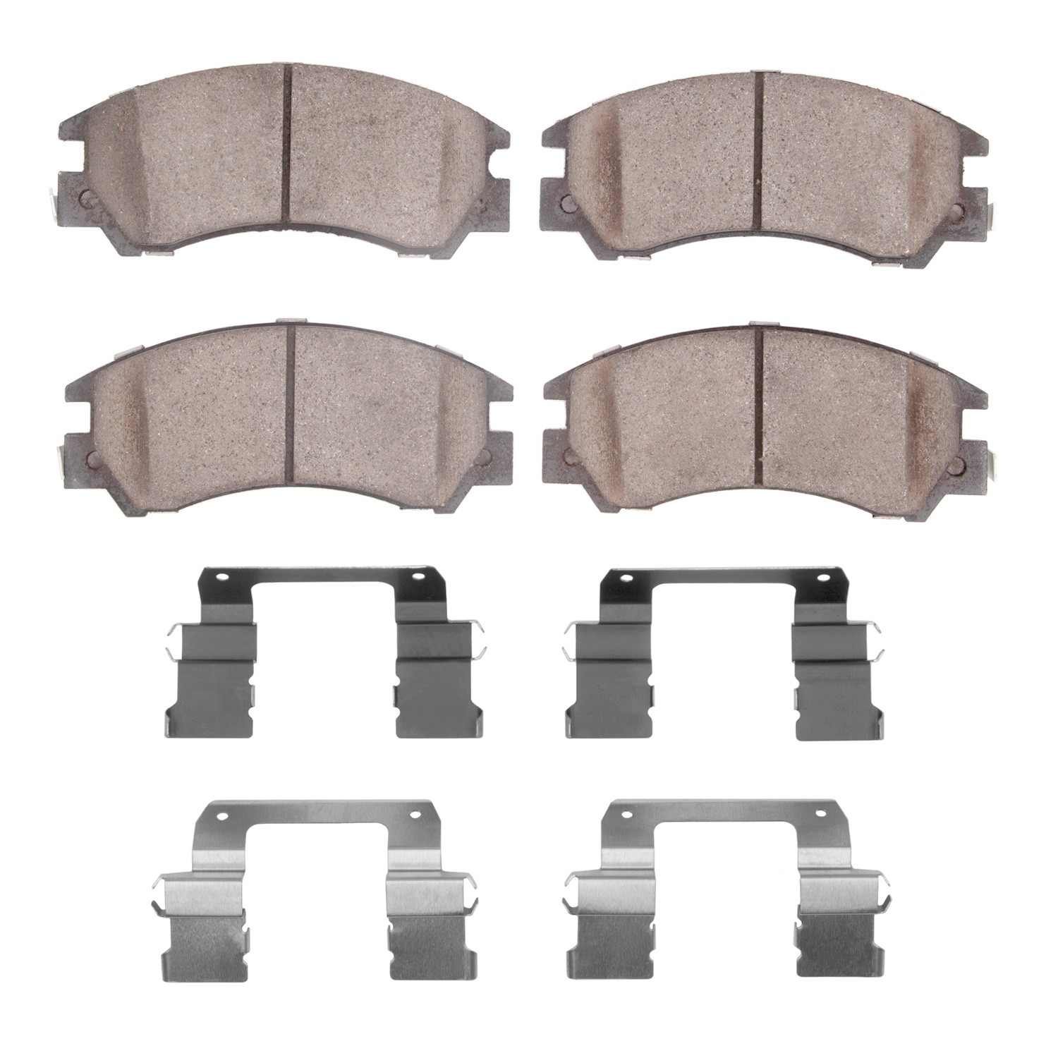 DF_2310031102_Fro.jpg R1 Concepts 88-91 Subaru XT Front Ceramic Pads & Hardware Kit - Image 1