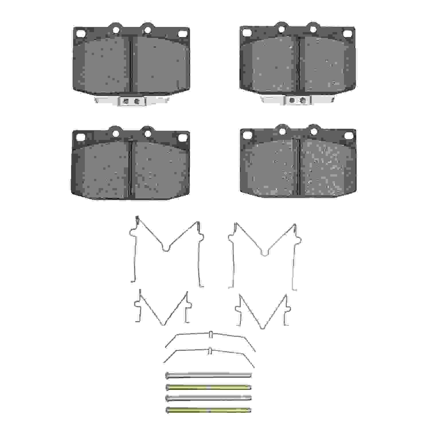 DF_2310033102_Fro.jpg R1 Concepts 86-91 Mazda RX-7 Front Ceramic Pads & Hardware Kit - Image 1