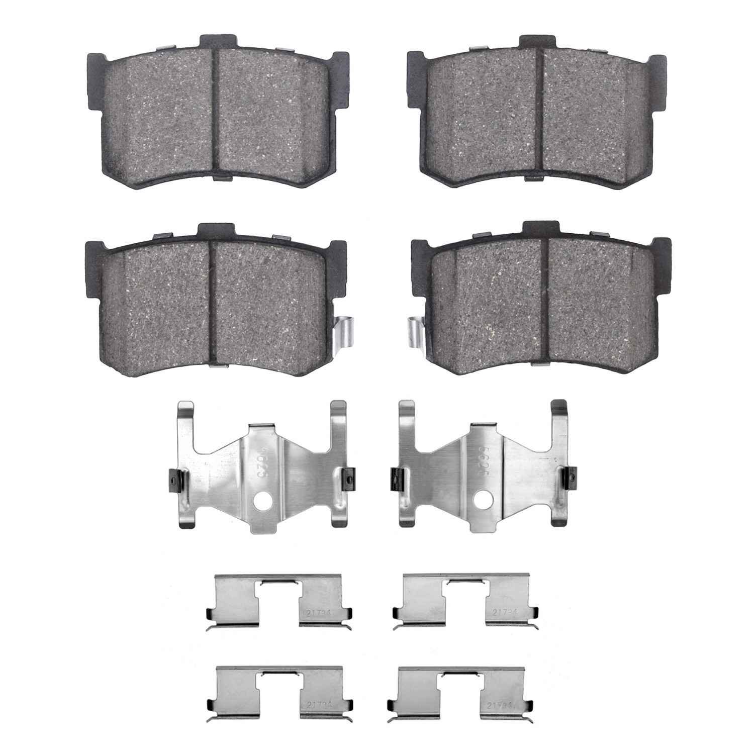 DF_2310034201_Fro.jpg R1 Concepts 86-88 Acura Legend Rear Ceramic Pads & Hardware Kit - Image 1