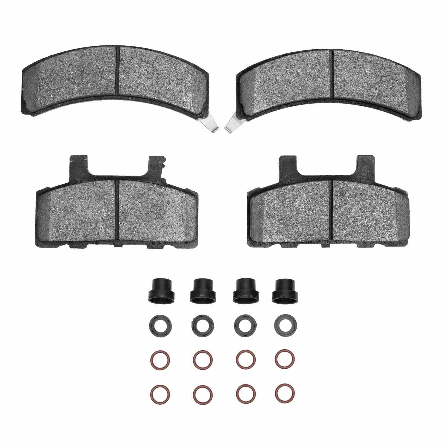 DF_2310036801_Fro.jpg R1 Concepts 88-91 Chevrolet K1500 Front Ceramic Brake Pads & Hardware Kit - Image 1