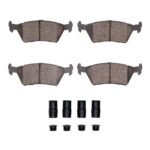 R1 Concepts 85-88 Dodge Daytona Rear Ceramic Brake Pads and Hardware Kit