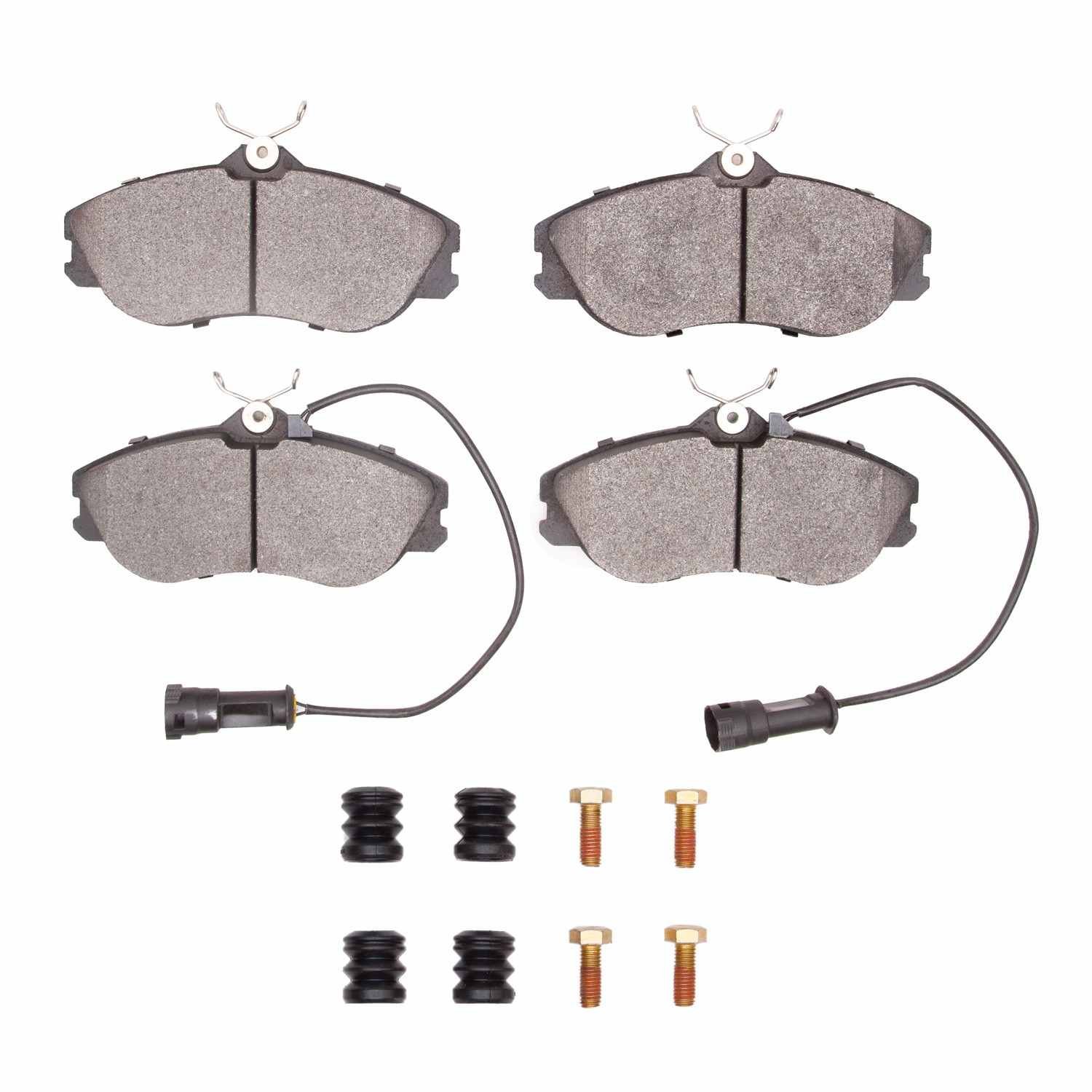 DF_2310041902_Fro.jpg R1 Concepts 90-98 Audi Cabriolet Front Ceramic Brake Pads and Hardware Kit - Image 1
