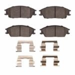 R1 Concepts 87-06 Dodge Verna (Mexico) Front Ceramic Brake Pads & Hardware Kit