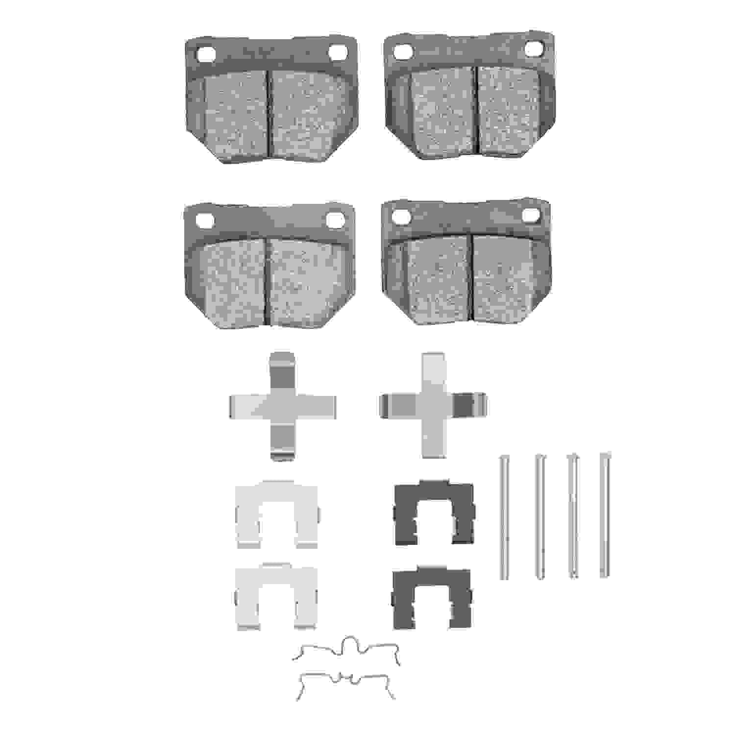 DF_2310046101_Fro.jpg R1 Concepts 89-96 Nissan 300ZX Turbo Rear Ceramic Brake Pads & Hardware Kit - Image 1