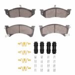 R1 Concepts 88-90 Dodge Dynasty Front Ceramic Brake Pads and Hardware Kit