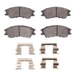 R1 Concepts 89-94 Subaru Justy Front Ceramic Brake Pads and Hardware Kit