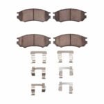 R1 Concepts 91-00 Nissan Sentra Front Ceramic Brake Pads and Hardware Kit