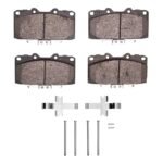 R1 Concepts 89-96 Nissan 300ZX Front Ceramic Brake Pads & Hardware Kit