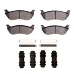 R1 Concepts 96-02 Ford Crown Victoria Rear Ceramic Pads & Hardware Kit