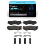 R1 Concepts 97-04 Lincoln Ram 1500 Van Front Ceramic Brake Pads and Hardware Kit
