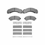 R1 Concepts 95-00 Chevrolet C3500 Front/Rear Ceramic Pads & Hardware Kit - Image 2