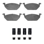 R1 Concepts 98-17 Volkswagen CrossFox (Mexico) Front Ceramic Brake Pads & Hardware Kit