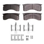 R1 Concepts 91-24 Blue Bird Bus TC1000 Front/Rear Ceramic Pads & Hardware Kit