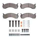 R1 Concepts 98-24 Beaver Motorcoach Monterey Front/Rear Ceramic Pads & Hardware Kit