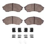 R1 Concepts 99-01 Mazda Protege Front Ceramic Pads & Hardware Kit