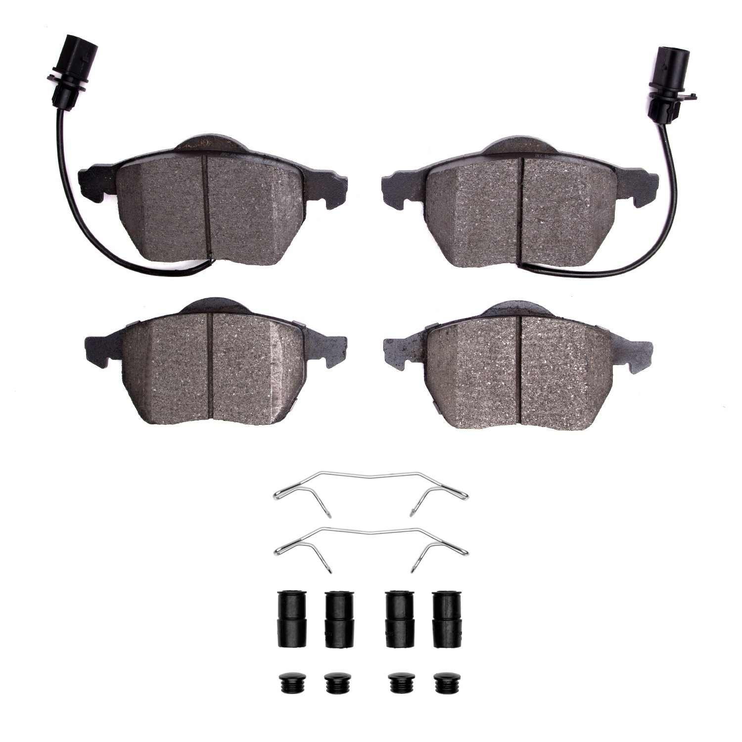 DF_2310084001_Fro.jpg R1 Concepts 98-08 Audi A4 (USA/Canada) Front Ceramic Brake Pads & Hardware Kit - Image 1