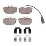 R1 Concepts 00-00 Volkswagen EuroVan Rear Ceramic Brake Pads and Hardware Kit