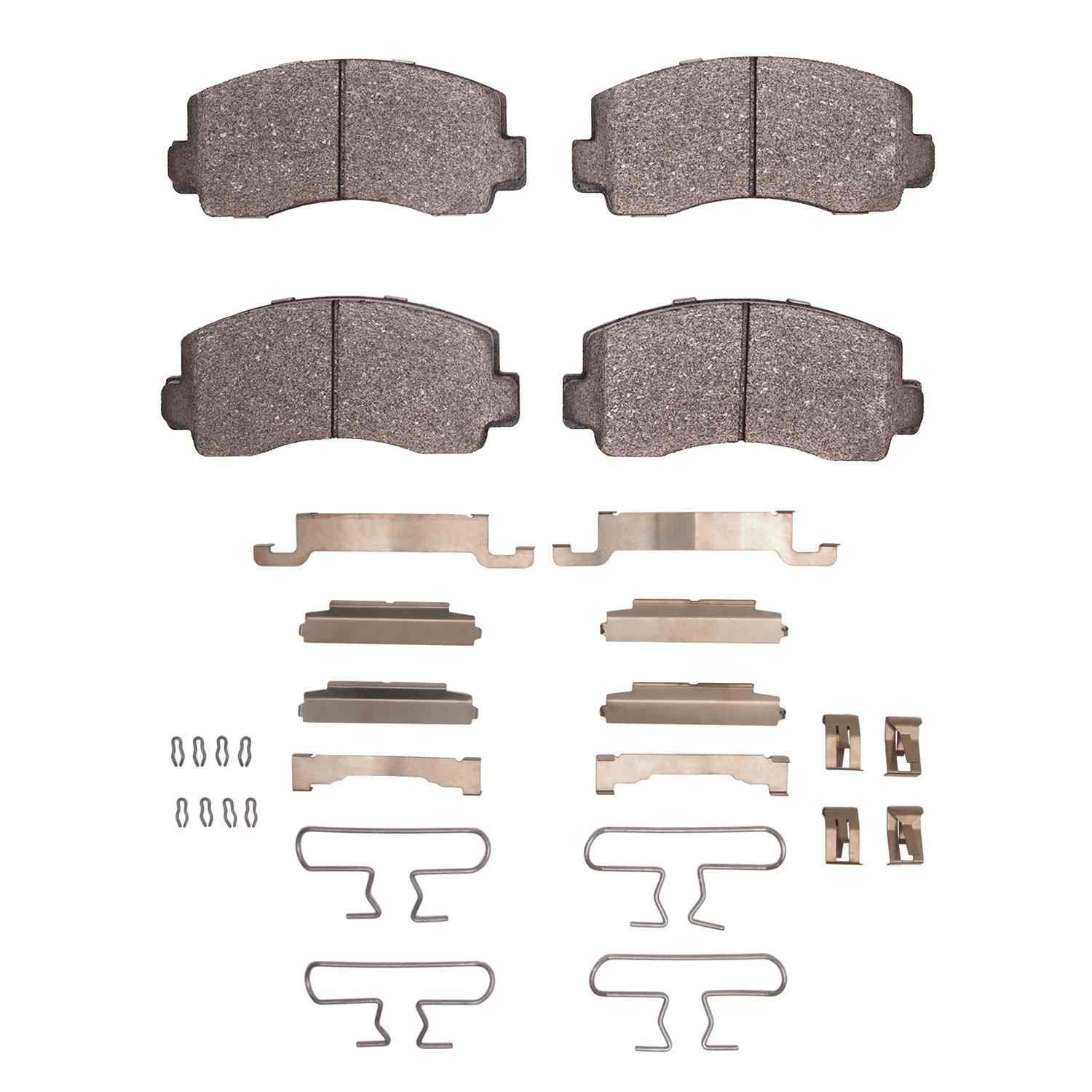 DF_2311019501_Fro.jpg R1 Concepts 79-87 Dodge Raider Front Semi Met Pads & Hardware Kit - Image 1