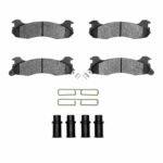 R1 Concepts 84-86 Ford Mustang Rear Semi Met Pads & Hardware Kit