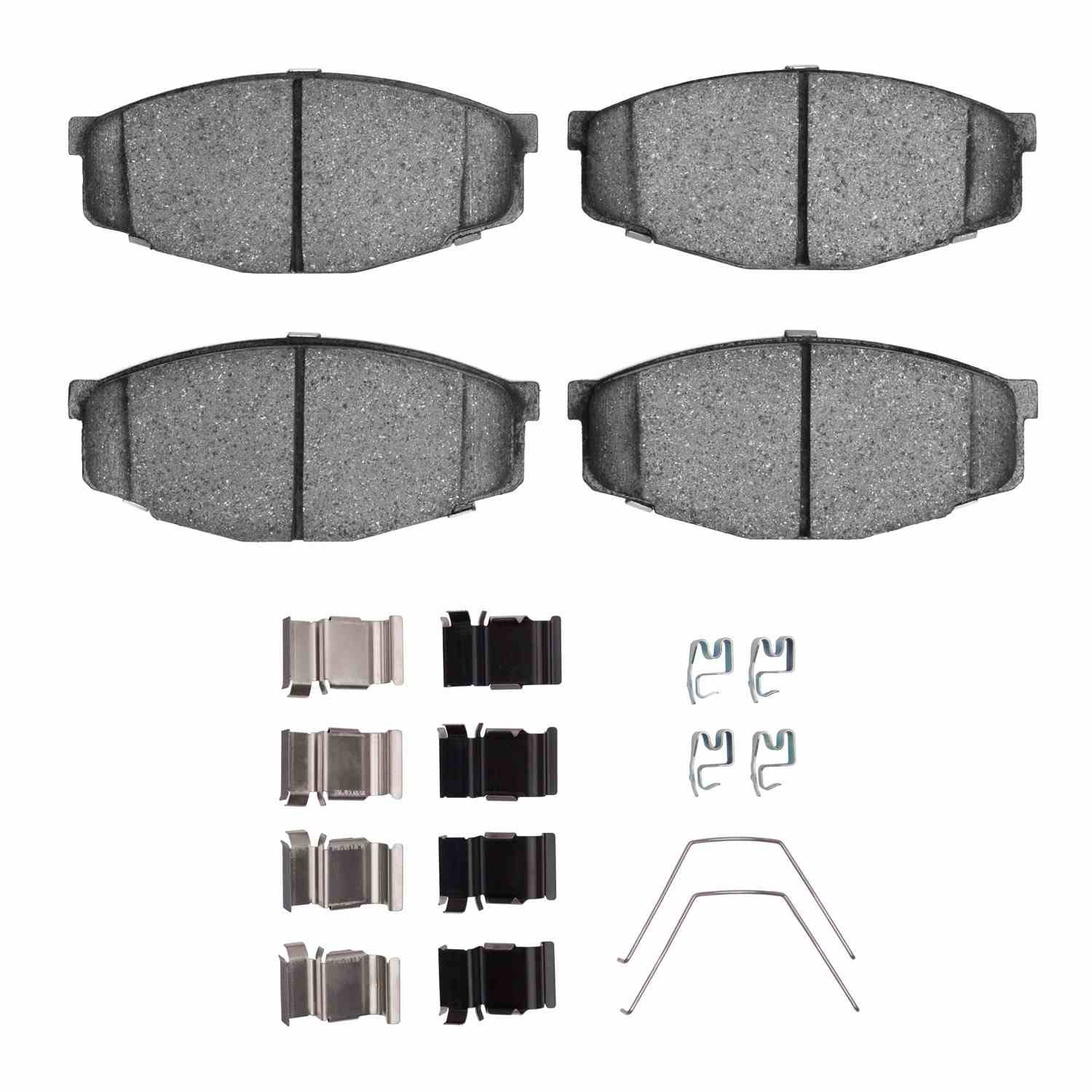 DF_2311020701_Fro.jpg R1 Concepts 81-95 Toyota Cressida Front Semi Met Brake Pads and Hardware Kit - Image 1