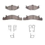 R1 Concepts 84-90 Chrysler Town & Country Front Semi Met Pads & Hardware Kit