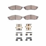 R1 Concepts 80-83 Honda Civic Hatchback Front Semi Met Brake Pads and Hardware Kit