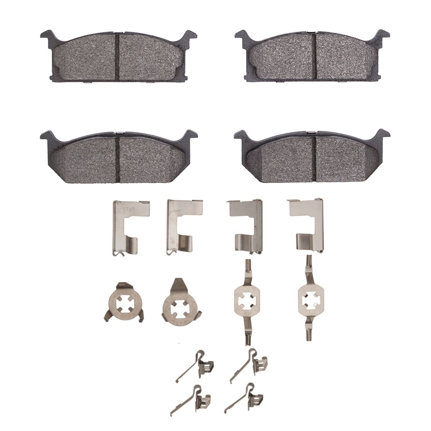 DF_2311029602_Fro.jpg R1 Concepts 89-94 Geo Metro Front Semi Met Pads & Hardware Kit - Image 1