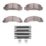 R1 Concepts 86-87 Ford AEROSTAR Front Semi Met Pads & Hardware Kit
