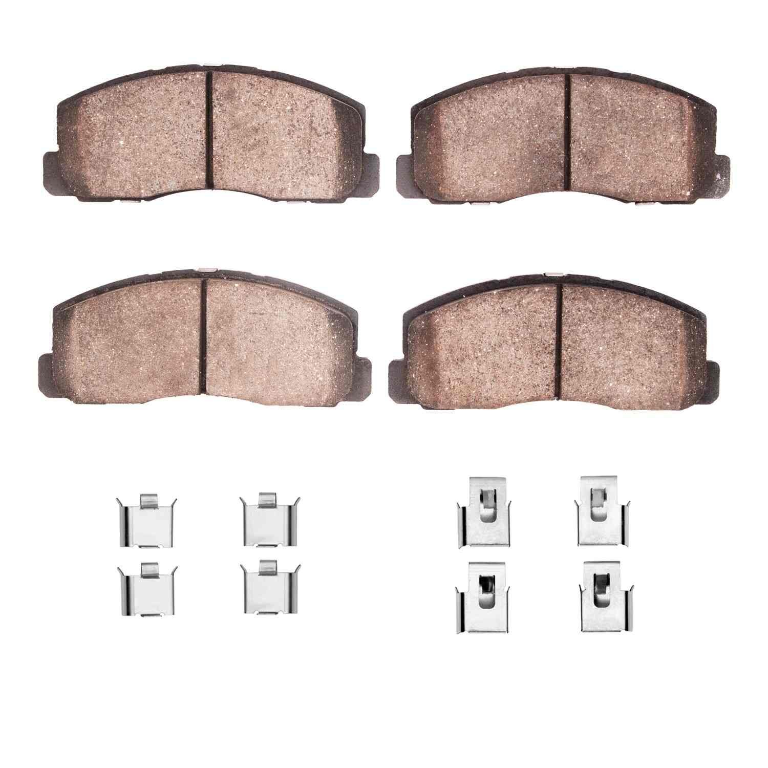 DF_2311032801_Fro.jpg R1 Concepts 84-91 Plymouth Colt Front Semi Met Brake Pads and Hardware Kit - Image 1