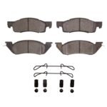 R1 Concepts 87-90 Dodge Dakota 4WD Front Semi Met Pads & Hardware Kit