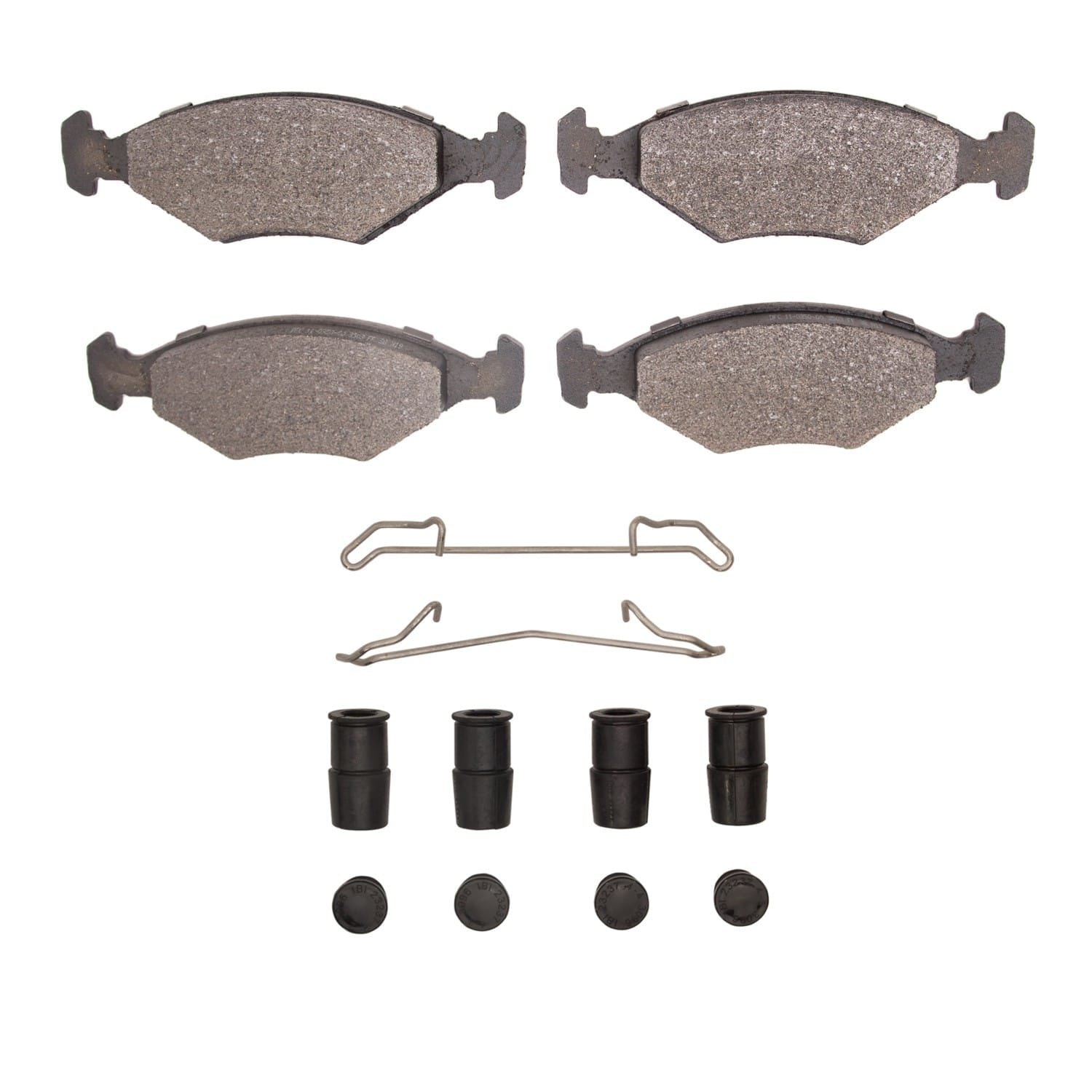 DF_2311035001_Fro.jpg R1 Concepts 87-93 Volkswagen Fox Front Semi Met Pads & Hardware Kit - Image 1