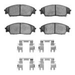 R1 Concepts 88-91 Honda Prelude Front Semi Met Pads & Hardware Kit