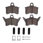 R1 Concepts 88-90 Chrysler New Yorker Rear Semi Met Pads & Hardware Kit