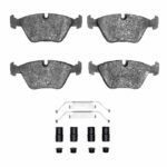 R1 Concepts 87-05 BMW 740I Front Semi Met Pads & Hardware Kit