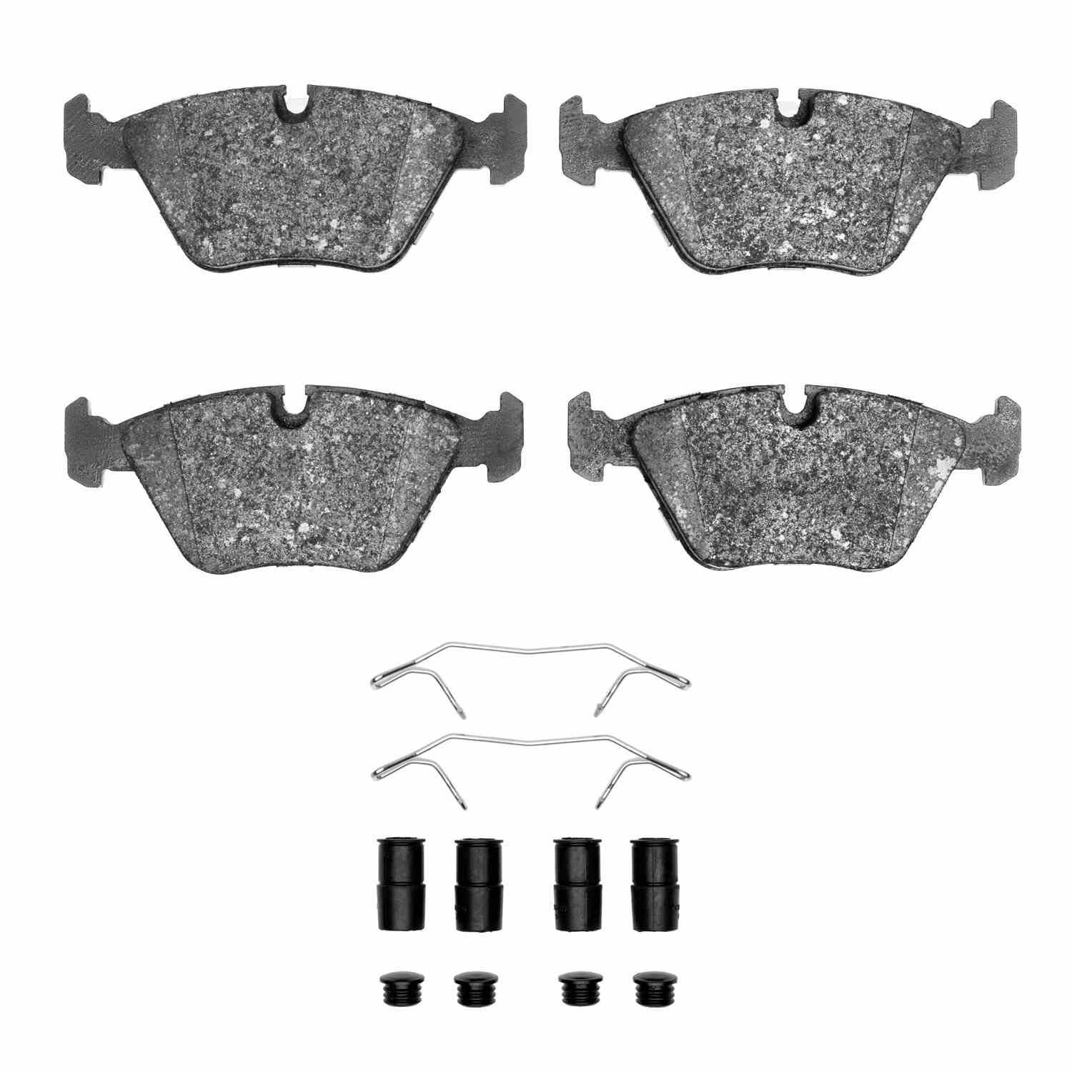 DF_2311039402_Fro.jpg R1 Concepts 89-91 Audi 100 Quattro Front Semi Met Pads & Hardware Kit - Image 1