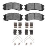 R1 Concepts 88-92 Mazda Mx-6 Front Semi Met Brake Pads and Hardware Kit