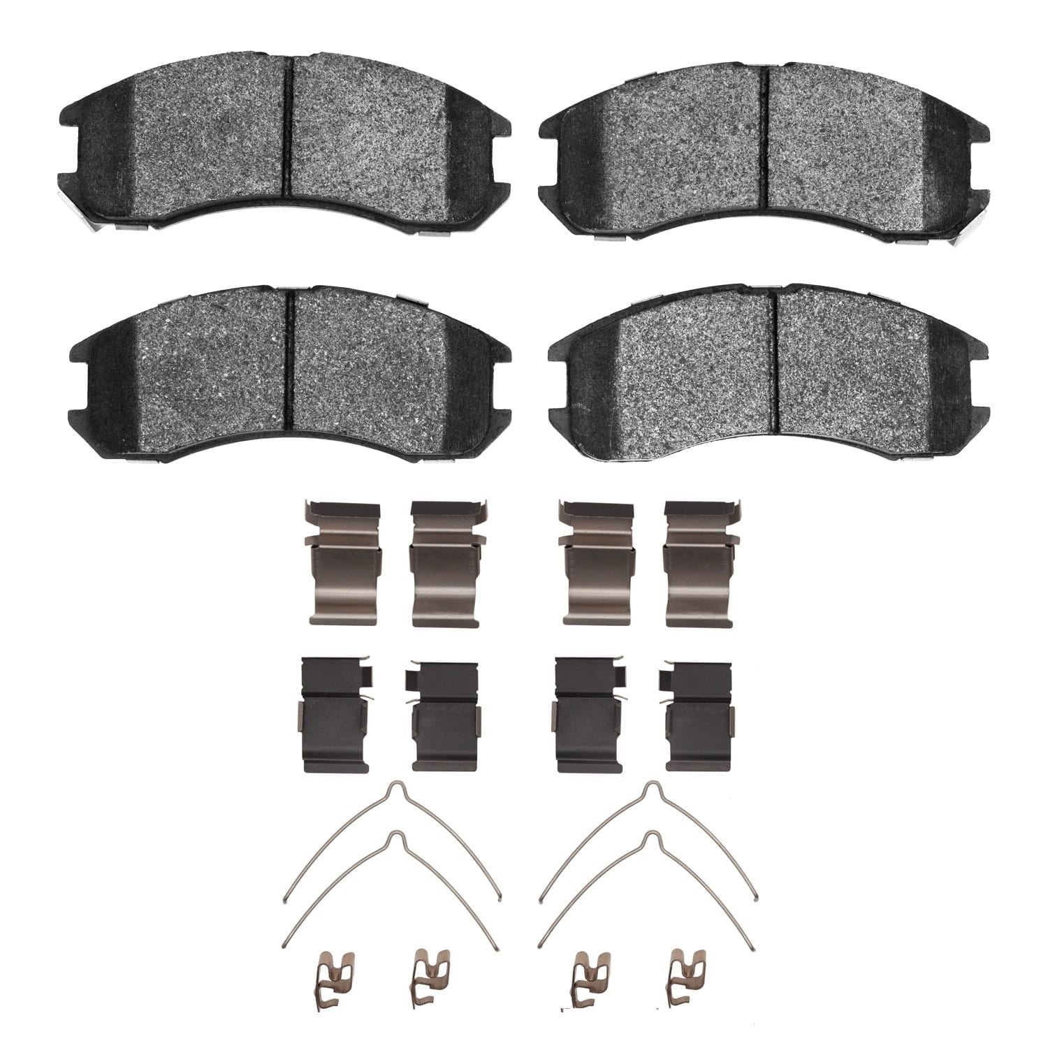 DF_2311039901_Fro.jpg R1 Concepts 88-92 Mazda Mx-6 Front Semi Met Brake Pads and Hardware Kit - Image 1
