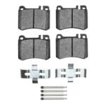 R1 Concepts 86-89 Mercedes-Benz 560SL Front Semi Met Pads & Hardware Kit