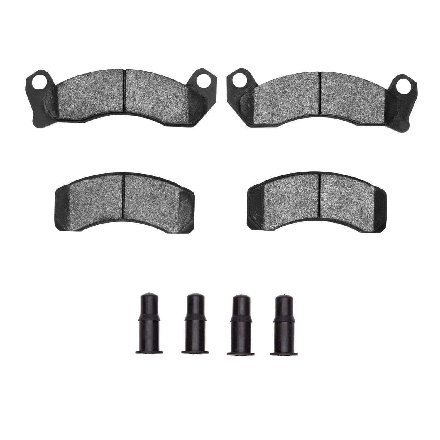 DF_2311043101_Fro.jpg R1 Concepts 87-93 Ford Mustang Front Semi Met Pads & Hardware Kit - Image 1