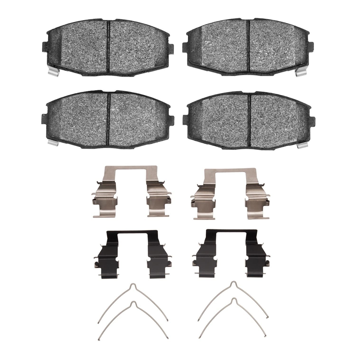 DF_2311043501_Fro.jpg R1 Concepts 86-92 Toyota Supra Front Semi Met Brake Pads and Hardware Kit - Image 1