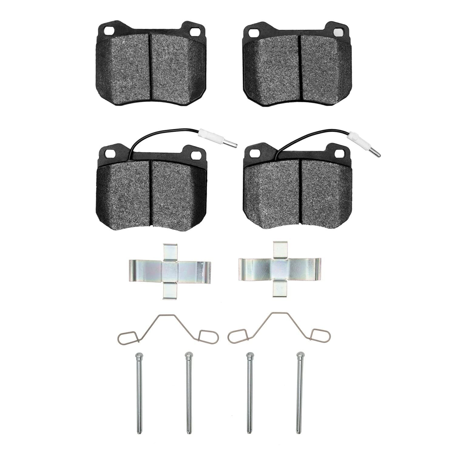 DF_2311045501_Fro.jpg R1 Concepts 77-89 Peugeot 505 Front Semi Met Pads & Hardware Kit - Image 1
