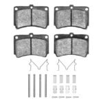 R1 Concepts 90-02 Ford ASPIRE Front Semi Met Pads & Hardware Kit