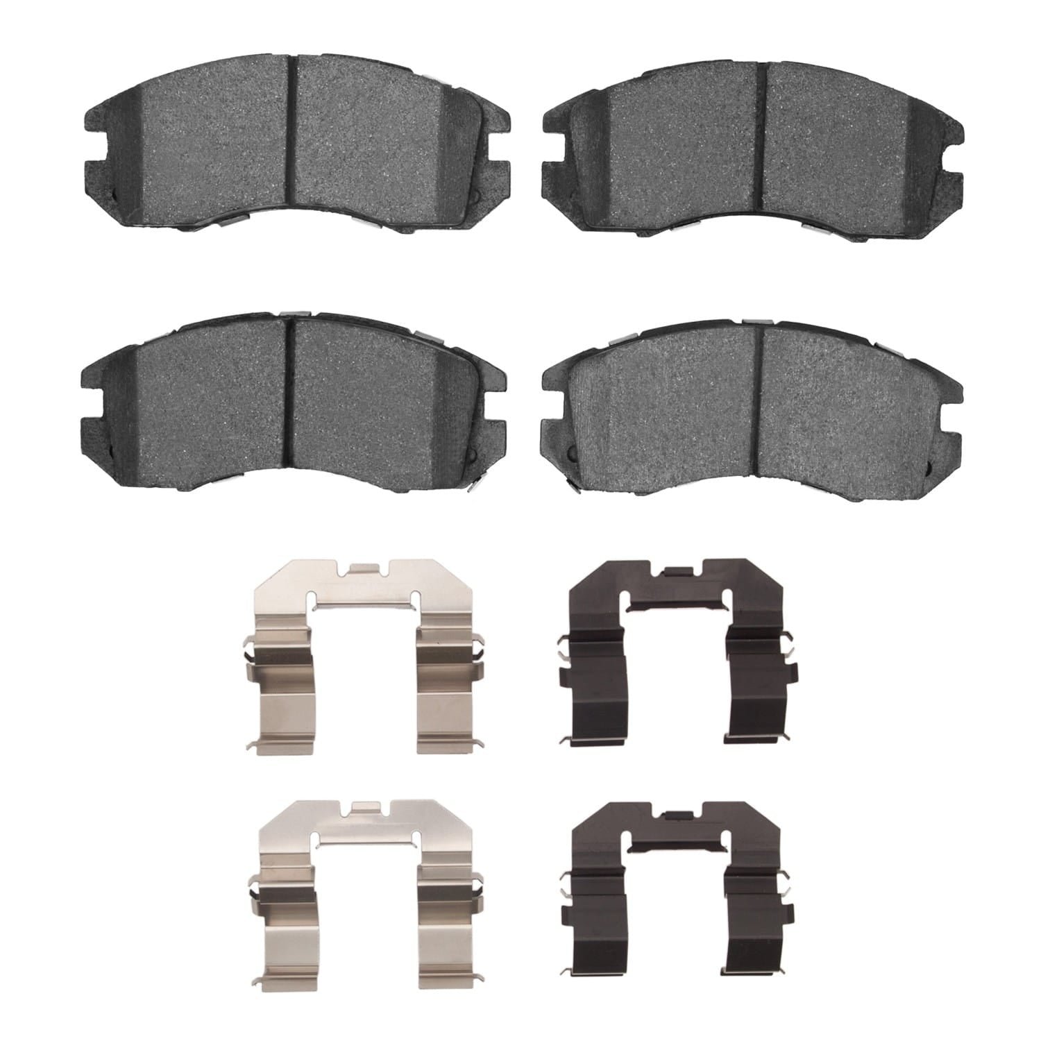 DF_2311047001_Fro.jpg R1 Concepts 90-96 Subaru Impreza Front Semi Met Brake Pads and Hardware Kit - Image 1