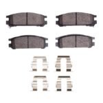 R1 Concepts 90-99 Subaru Impreza Rear Semi Met Brake Pads and Hardware Kit