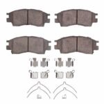 R1 Concepts 90-98 Toyota Camry Hybrid Front Semi Met Brake Pads and Hardware Kit