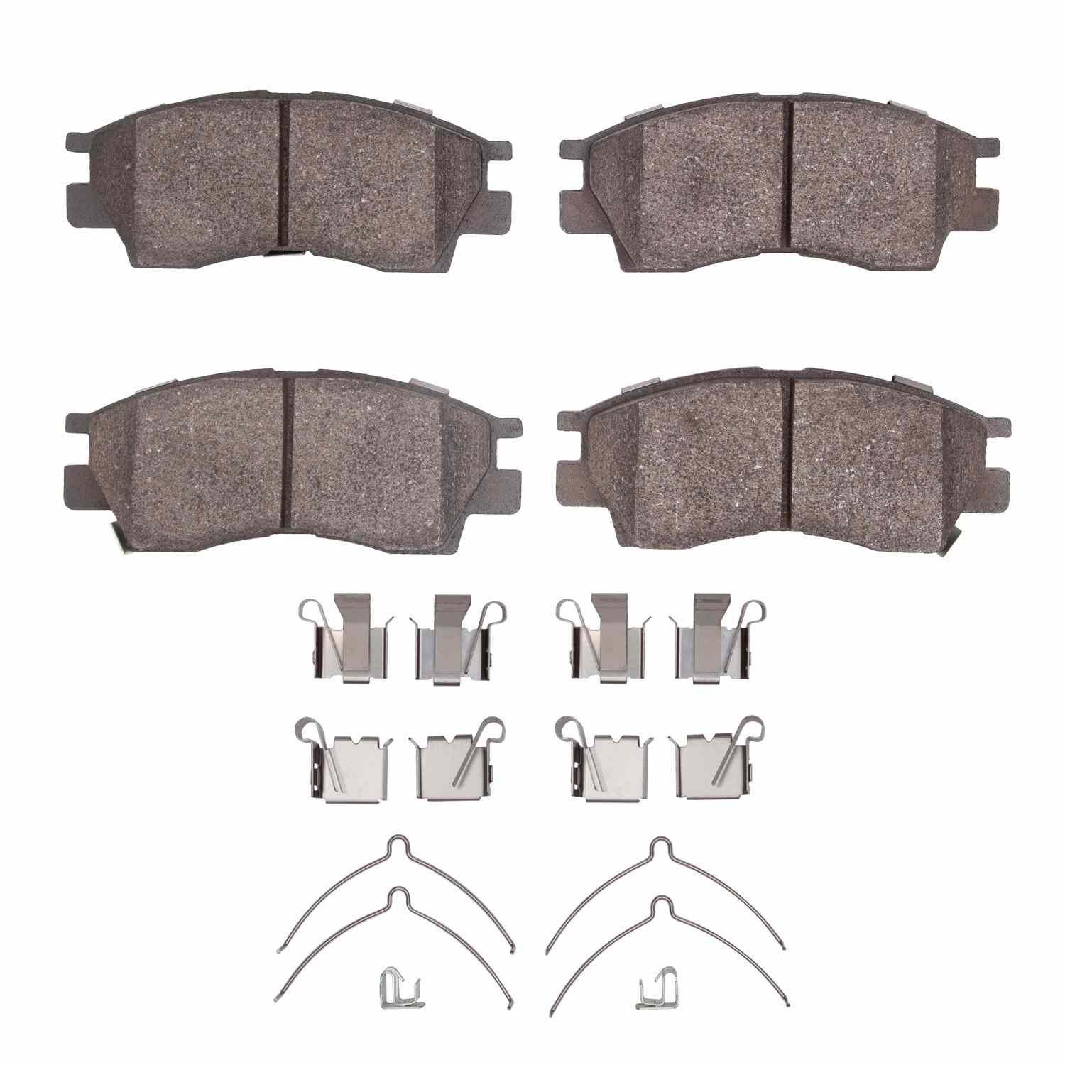 DF_2311047602_Fro.jpg R1 Concepts 90-98 Toyota Camry Hybrid Front Semi Met Brake Pads and Hardware Kit - Image 1